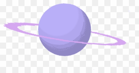 Saturn Planet Aesthetic Sticker - Purple Space Png