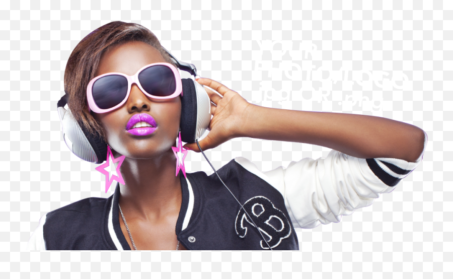 Girl With Headphones Png Image - Girl With Headphones Png,Dj Transparent