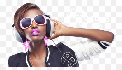Girl With Headphones Png Image - Girl With Headphones Png,Dj Transparent