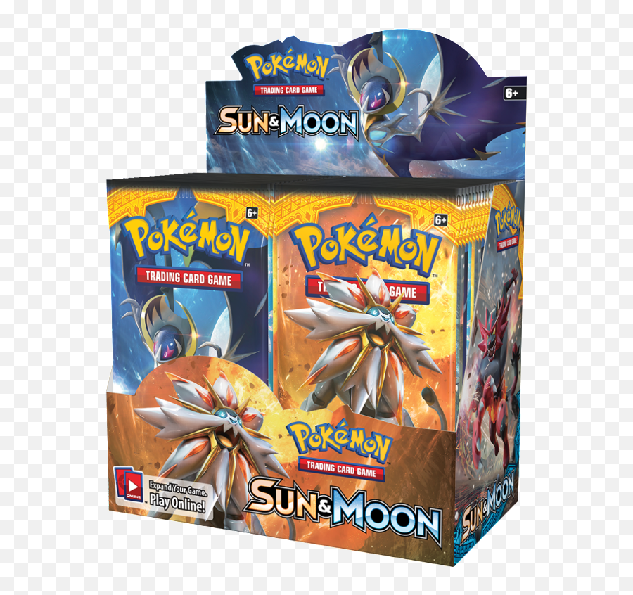 Pokemon Sun U0026 Moon Base Set Booster Box - Pokemon Sealed Pokémon Cards At Walmart Png,Pokemon Sun And Moon Logo