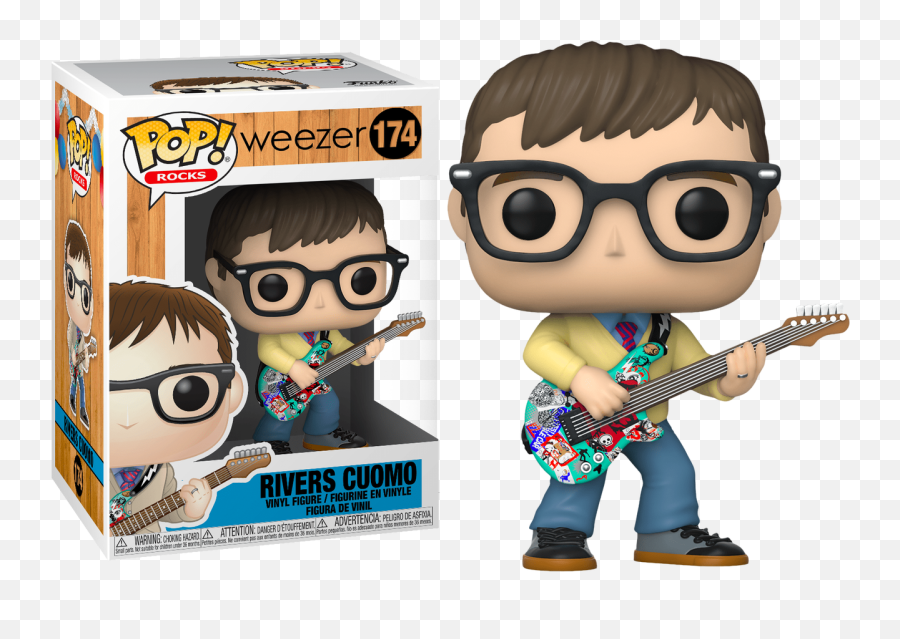 Funko Pop Rocks 174 Rivers Cuomo Weezer - Vinyl Figure Rivers Cuomo Funko Pop Png,Mr Meeseeks Icon
