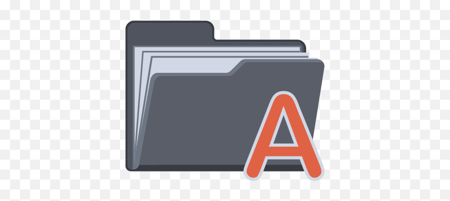 Alphabet - Icon Folder With Alphabet Png,Rainbow Folder Icon