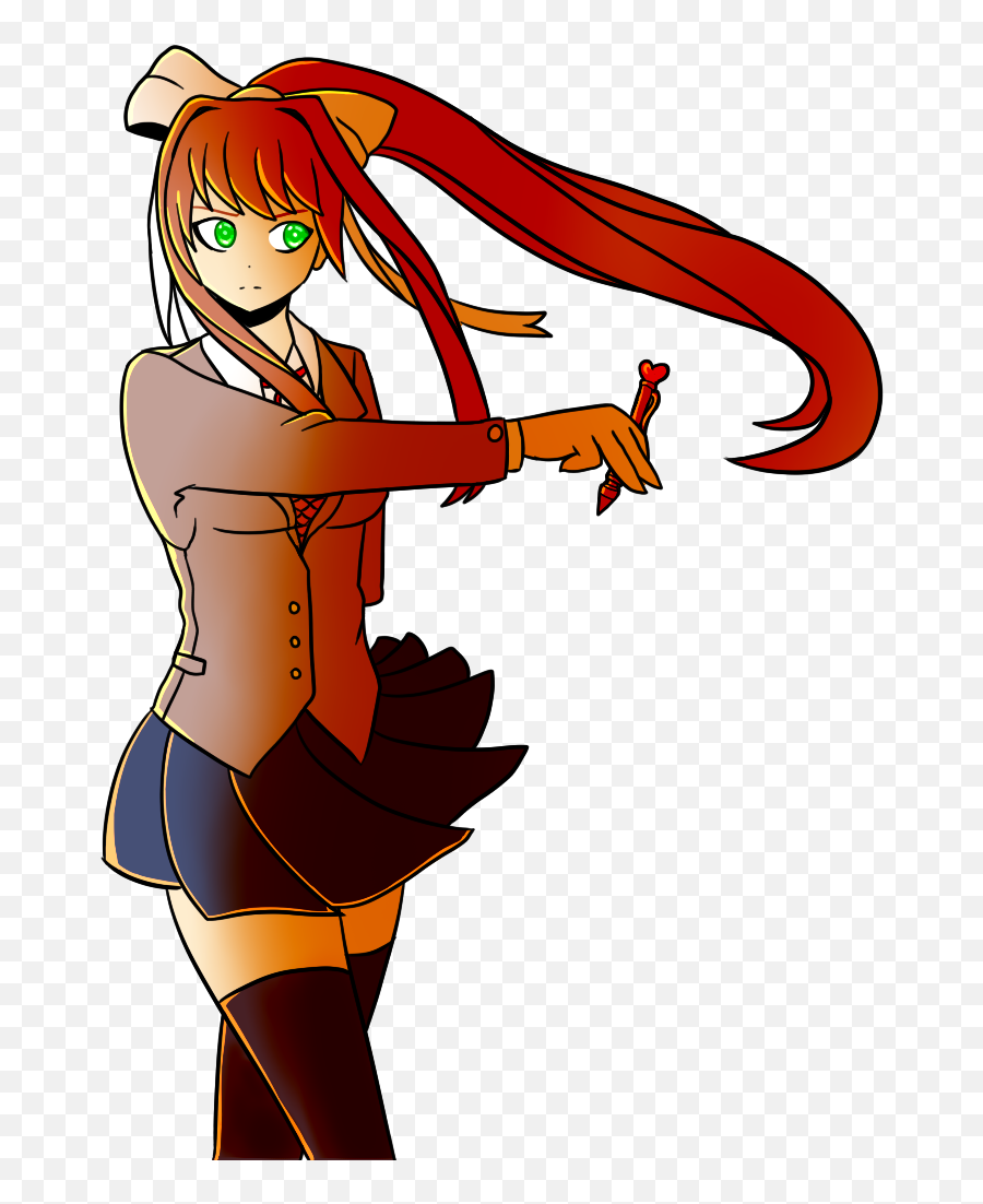 Now Put Her Next To The Undertale Logo Have Some Sort Of - Cartoon Png,Doki Doki Literature Club Logo Png