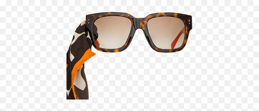 Sunglasses U0026 Luxury Eyewear Linda Farrow U2013 - Reflection Png,Round Glasses Png