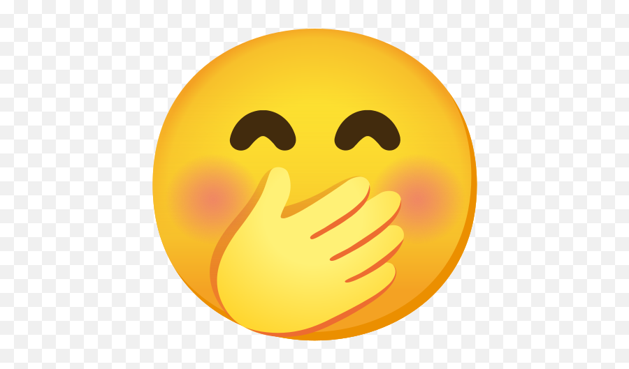 Face With Hand Over Mouth Emoji Android Png Android Phone Icon Meanings Free Transparent Png