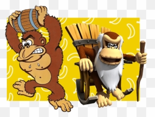 Iconic Video Game Characters Then And Now - Pixels Donkey Kong Country Returns png