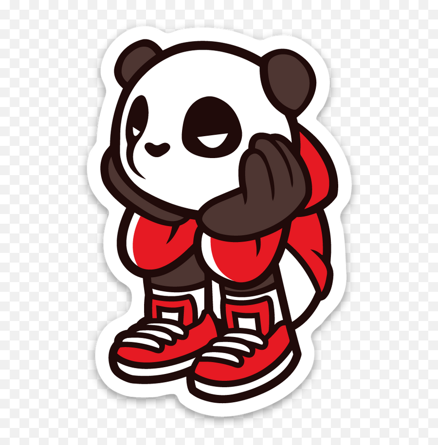 Pando The Squat God Sticker - Bored U2013 Asians Never Die Stickers Hypebeast Png,Panda Emote Icon