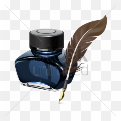 Download Free Png Ink Bottle And Quill Pen Vect - DLPNGcom Ink Bottle And Pen