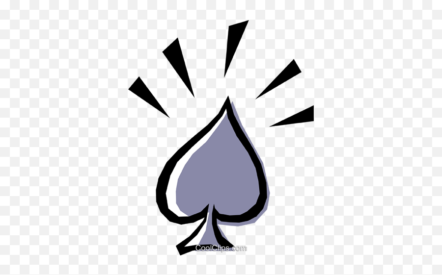 Spade Symbol Royalty Free Vector Clip Art Illustration - Dot Png,Spade Icon