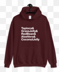 Boba Love - Apparel and accessories for bubble tea lovers Hooded png