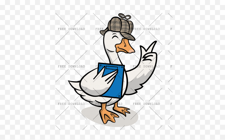 Duck Goose Swan Bird Png Image With - Cartoon Goose,Swan Png