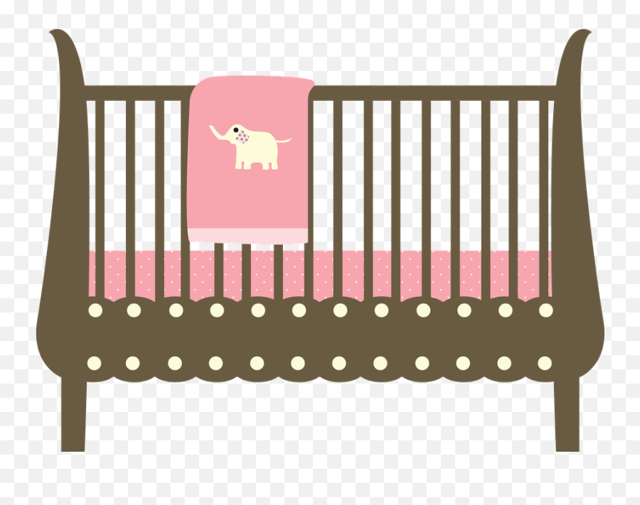 Clipart Bed Cot - Baby Crib Transparent Background Png,Bed Clipart Png