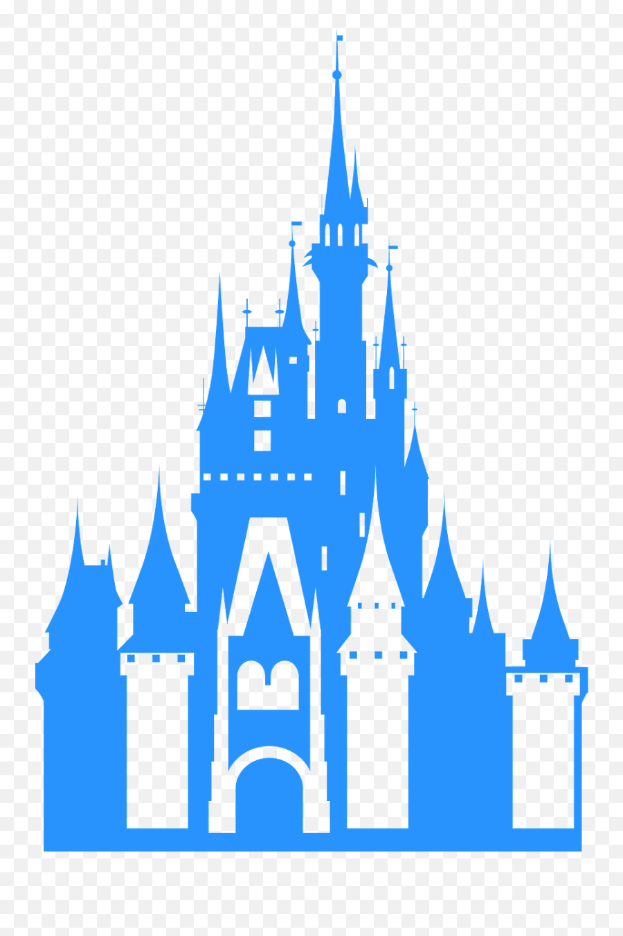 Cinderellas Castle Silhouette Free - Cinderella Castle Silhouette Png,Cinderella Castle Png