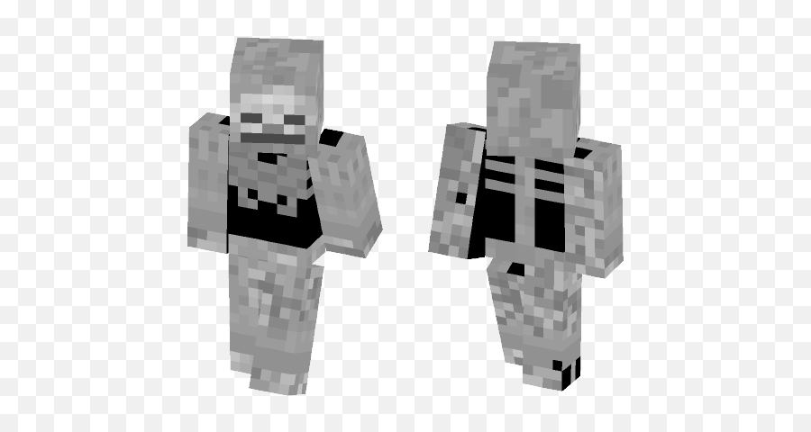 Minecraft Skeleton Skin Silver Png Free Transparent Png Images Pngaaa Com