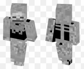 Minecraft Skeleton Skin - Silver Png,Minecraft Skeleton Png