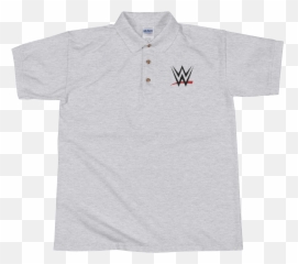Wwe Logo Embroidered Polo Shirt - png