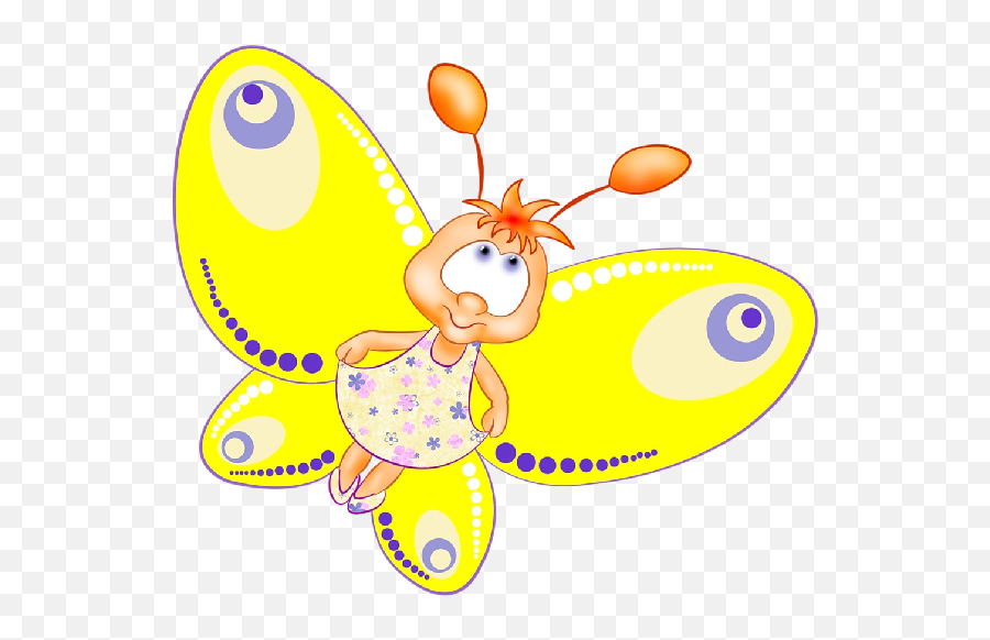 Funny Cartoon Butterfly Images - Borboleta Fofinha Desenho Png,Cartoon Fish Transparent Background