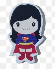 Cu0026f Wooden Super Girl Character - Cartoon png