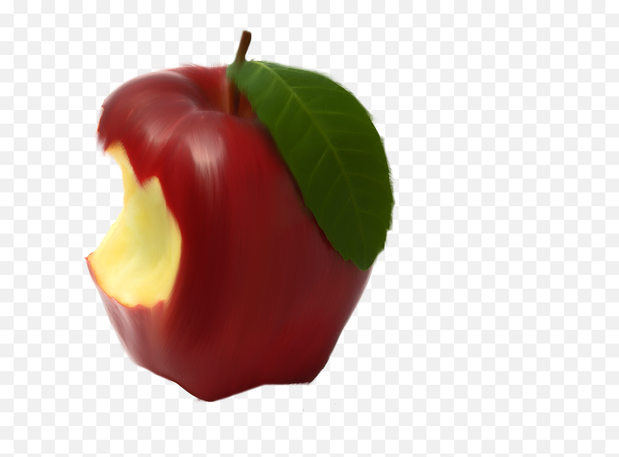 Bite Apple Png Transparent - Half Eaten Apple Png,Bitten Apple Png