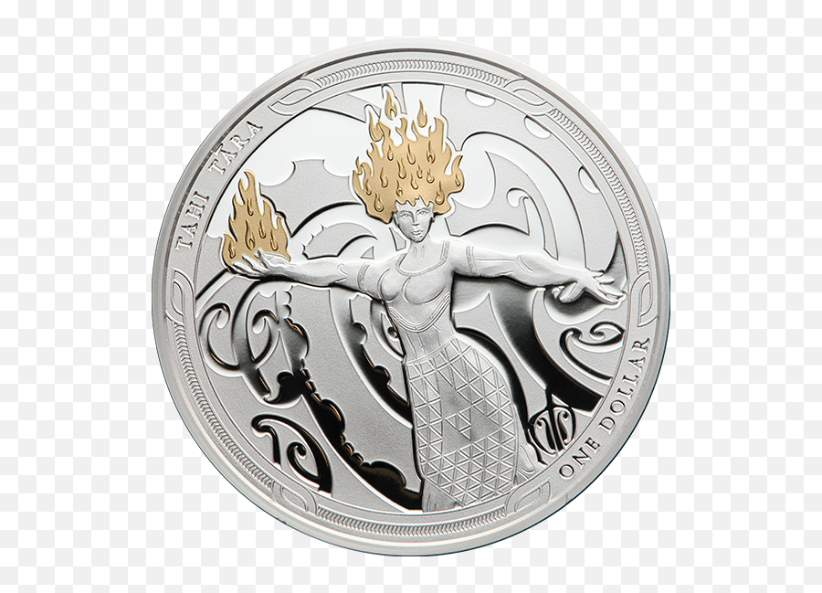 2019 Maui And The Goddess Of Fire - Maui Raua Ko Mahuika Nz Coins Maui And The Goddess Of Fire Png,Silver Coin Png