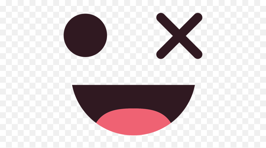 Simple Wink Emoticon Face - Transparent Png U0026 Svg Vector File Circle,Scared Face Png