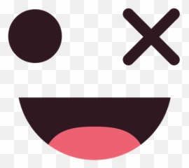 Simple Wink Emoticon Face - Transparent PNG u0026 SVG vector file Circle