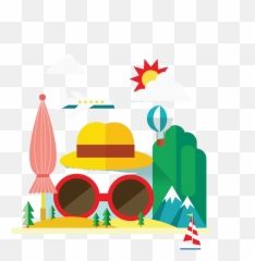 Download Essential Travel Tourism Vacation Glasses Free - Vacation Png,Travel Clipart Png