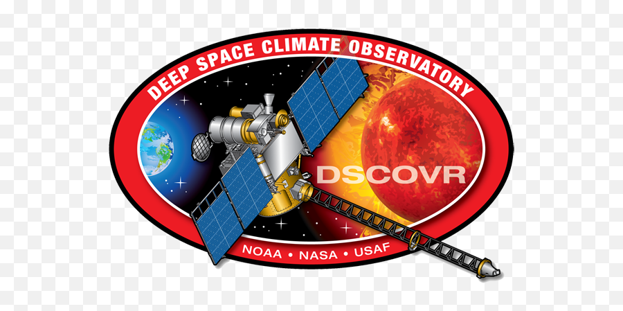 Space climate. Эмблема запуска спутника. DSCOVR.