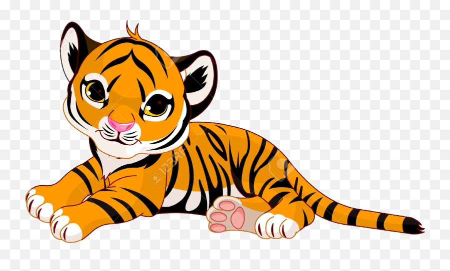Tiger Clipart Free Best - Png Cartoon Tiger Cub,Tiger Transparent