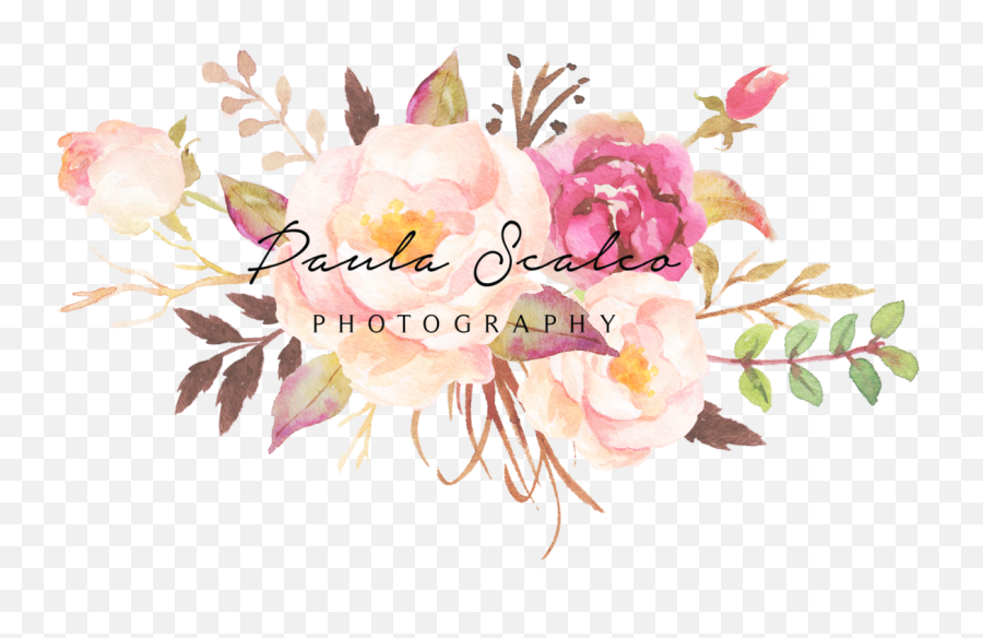 Wedding Photographer - Burgundy Watercolor Flowers Png Transparent Watercolor Flower Bouquet,Watercolor Flowers Png