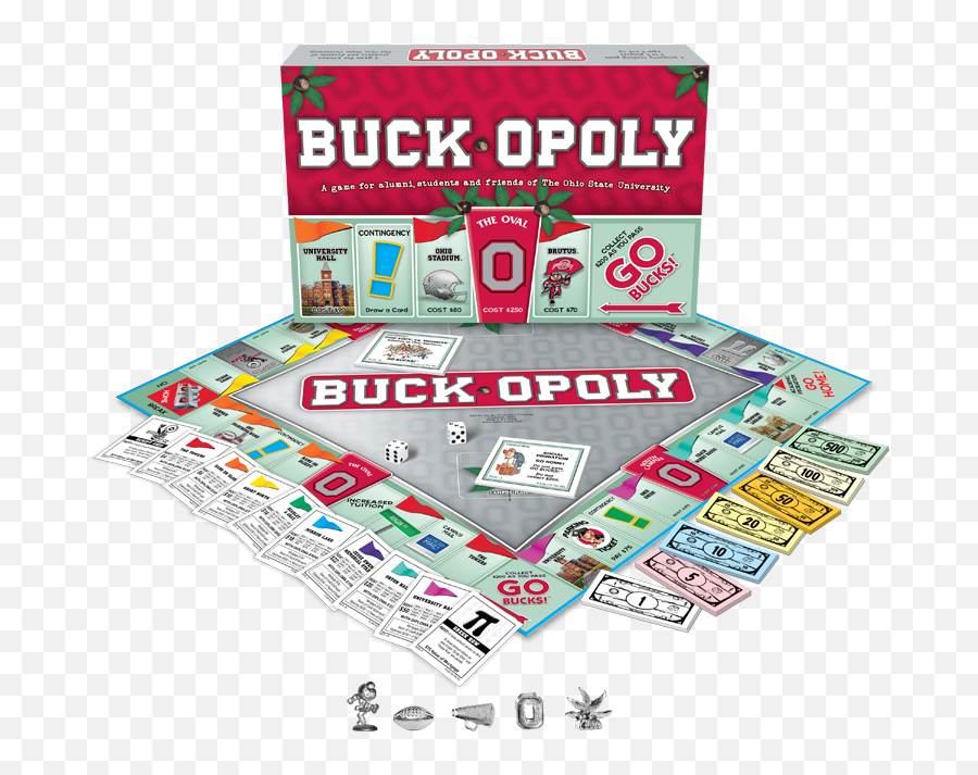 Buck - Opoly Ohio State Monopoly Game Late For The Sky Monopoly Png,Monopoly Money Png