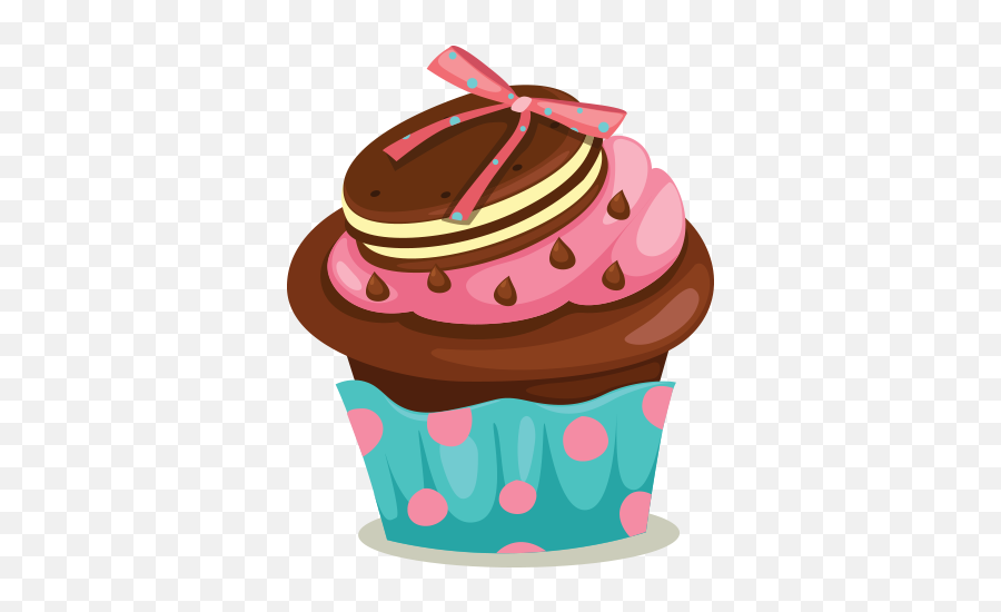 Cupcake Chocolate Cake Clip Art - Cupcakes Vector Png,Cupcake Png