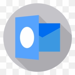 Outlook - Circle Png,Outlook Icon Png
