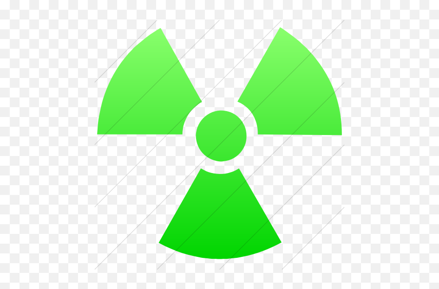 Iconsetc Simple Ios Neon Green Gradient Classica Warning - Safety Of Patients Radiation Png,Radiation Symbol Png