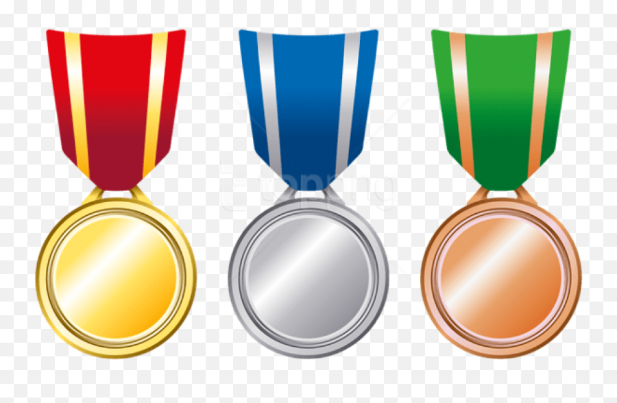 Transparent Gold Silver Bronze Medals - Gold Silver And Bronze Medal Clipart Png,Medal Transparent