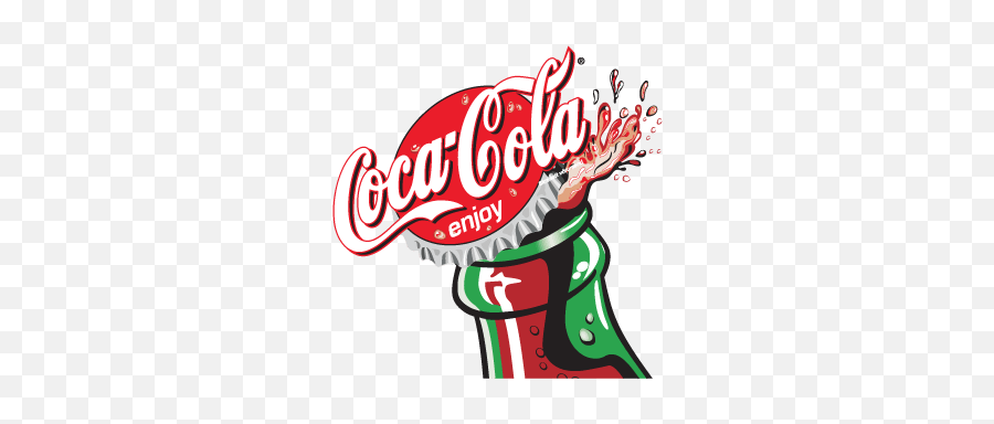 Coca Cola Enjoy Bottle Transparent Png - Logo Of Coca Cola Company,Coke Bottle Png