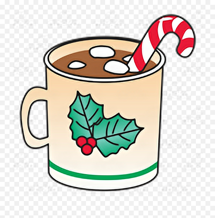 Xmas Christmas Navidad Chocolate - Hot Cocoa With Marshmallows And Candy Cane Png,Hot Cocoa Png