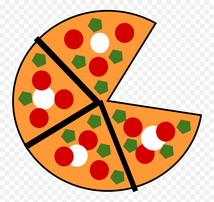 Pizza Clipart Free Download Transparent Png Creazilla - 1 5 Fraction Pizza,Pizza Transparent