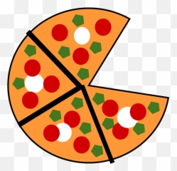 Pizza Clipart Free Download Transparent Png Creazilla - 1 5 Fraction