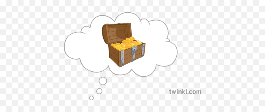 Dream Bubble With Treasure Chest Illustration - Twinkl Trunk Png,Treasure Chest Png
