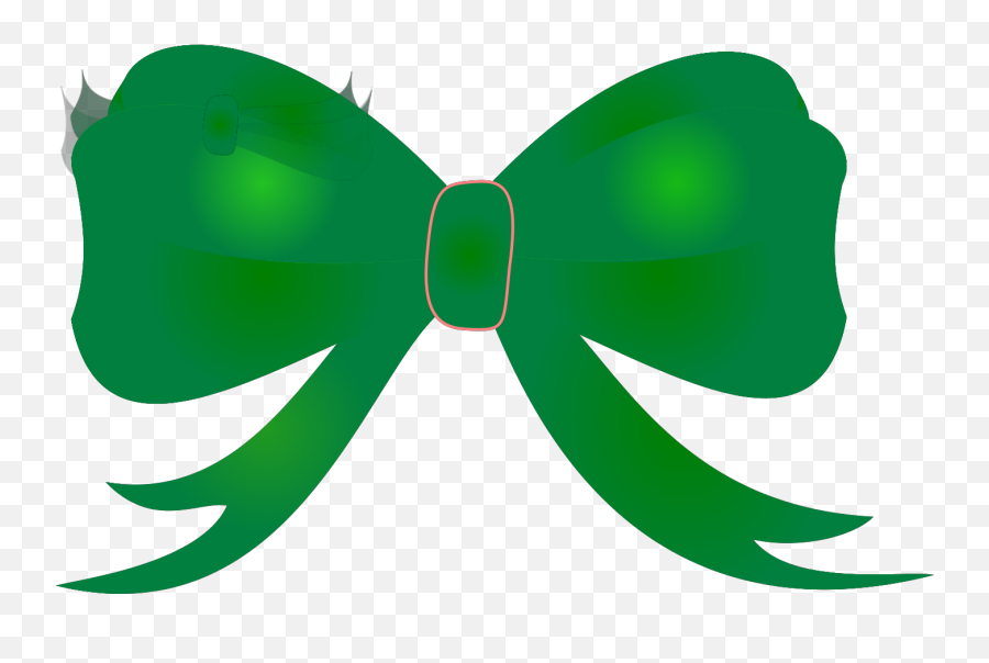 Green Bow Svg Vector Clip Art - Svg Clipart Bow Png,Bow Clipart Png