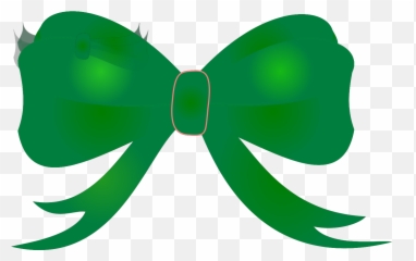 Green Bow Svg Vector Clip Art - Clipart png