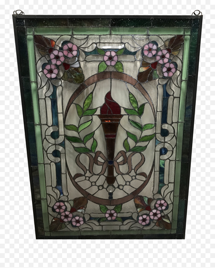 Victorian Stained Glass Panelwindow - Decorative Png,Glass Panel Png