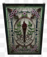 Victorian Stained Glass Panelwindow - Decorative Png,Glass Panel Png