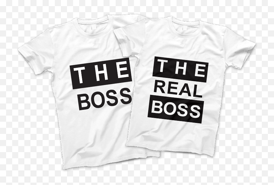 The Boss U0026 Real Couple T - Shirts Set Active Shirt Png,T Shirts Png