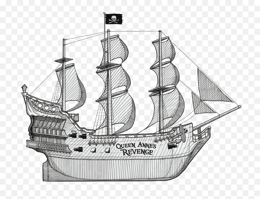Blackbeardu0027s Lost Plunder - Georgia State University News Draw Queen Annes Revenge Ship Png,Pirate Ship Logo