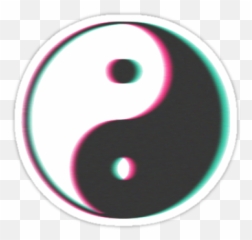 Yinyang Transparent Tumblr Style - Yin And Yang Aesthetic Png,Yin Yang Png