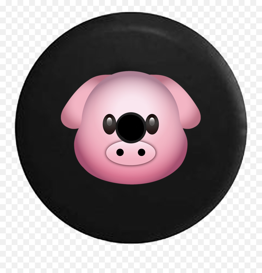 2018 2019 Wrangler Jl Backup Camera Cute Pink Pig Text Emoji Spare Tire Cover For Jeep Rv 33 Inch - Happy Png,Camera Emoji Transparent