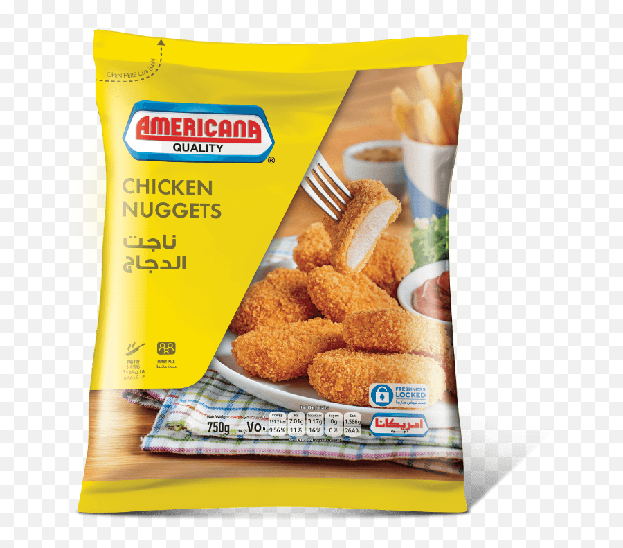 Chicken Nuggets - 750g Americana Foods Americana Chicken Nuggets Png,Chicken Nugget Transparent
