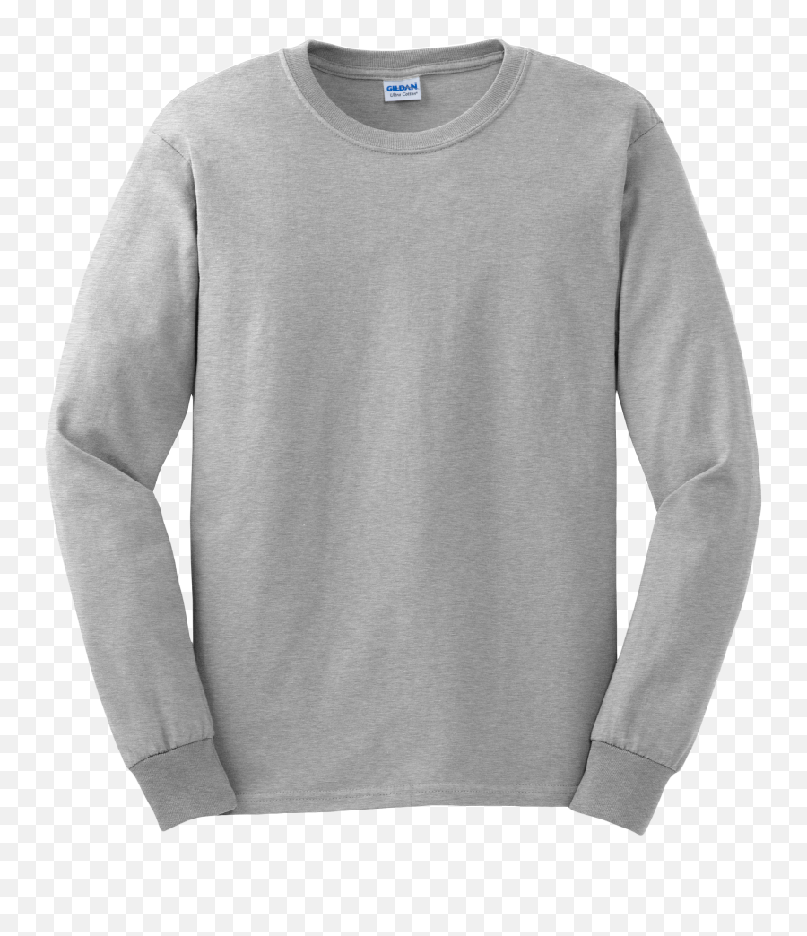 Png Gildan Long Sleeve T Shirt Gray
